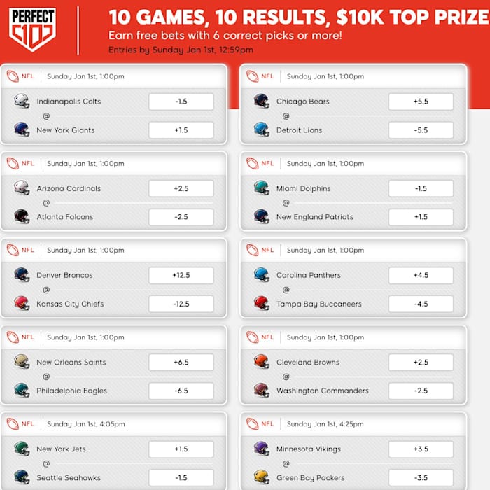 Enter SI Sportsbook’s Free Perfect 10 Contest for a Shot at $10,000!